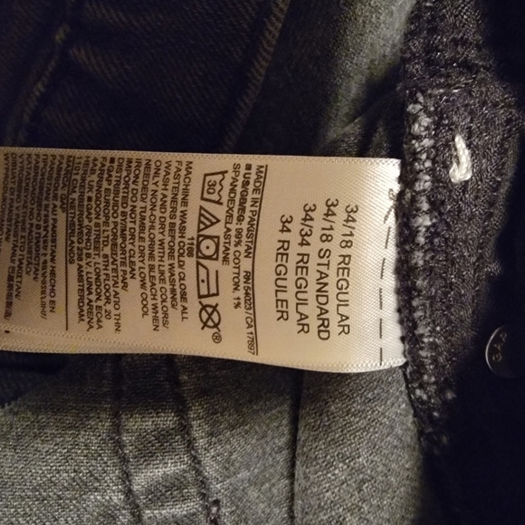 GAP High Rise Stride Size 34  18R - Picture 7 of 7